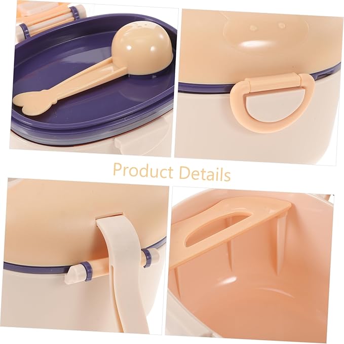 Toddmomy Milk Powder Case Scoop Rice Noodle Storage Tank Snack Storage Container Leak-proof for Travel and Everyday Use