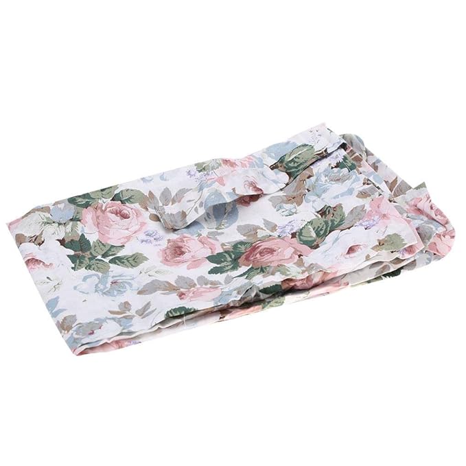 Soft Breathable Mom Breastfeeding Nursing Cover Up Baby Infant Poncho Shawl Udder Breast Towel Feeding Cotton Blanket(Flower)