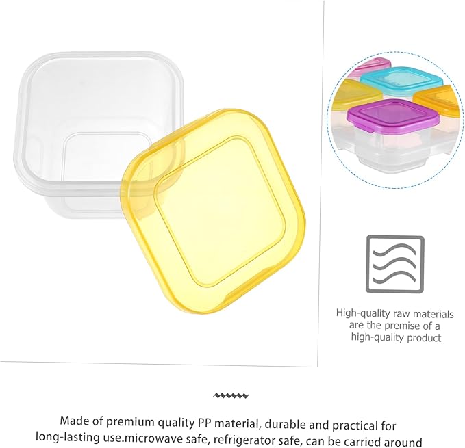Toddmomy 1 Food Storage Boxes with Lids Microwave Safe Containers Portable Snacks Jars for Food Cases for Healthy Meals the Go