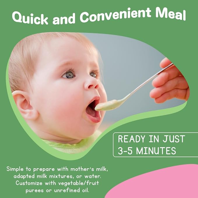 MAMUKO Organic Raw Buckwheat Porridge - High Fiber Porridge with No Added Sugar, Milk & Preservatives - Vegan Porridge Ideal for Little Ones from 4+ Months - (200g - 10 Servings)