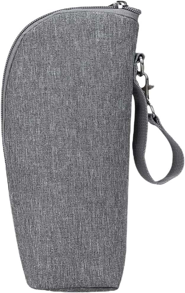 Baby Bottle Cooler Tote Bags Insulated Breastmilk Cooler Bag Bottle Cooler Warmer Bag for Mom Daycare Travel or Back to Work Mom Grey