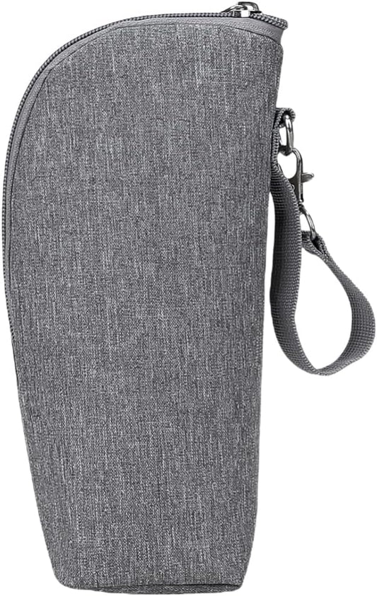 Baby Bottle Cooler Tote Bags Insulated Breastmilk Cooler Bag Bottle Cooler Warmer Bag for Mom Daycare Travel or Back to Work Mom Grey