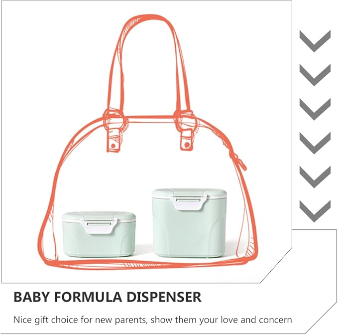 Toddmomy Home for Outdoor S Food Baby Container Dispenser Milk Formula Holder Travel Leak-Proof Portable