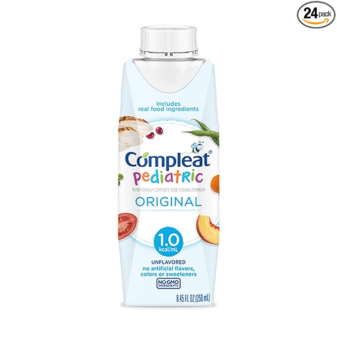 Compleat Pediatric 1.0mL, Nutritionally Complete Tube Feeding Formula, Unflavored, 24 Pack, Liquid