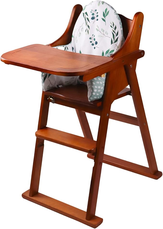High Chair Cushion, for IKEA High Chair Cushion, Cushion High Chair, for IKEA Highchair Cushion for IKEA Antilop Highchair, Built-in Inflatable Cushion, Baby Sitting More Comfortable (Fresh Leaf)