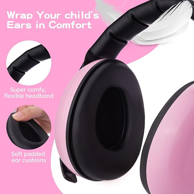EARMOR Baby Ear Protection Earmuffs for Kids, SNR 22dB Noise Cancelling Headphones for Kids, Effectively Reduce Harmful Noise