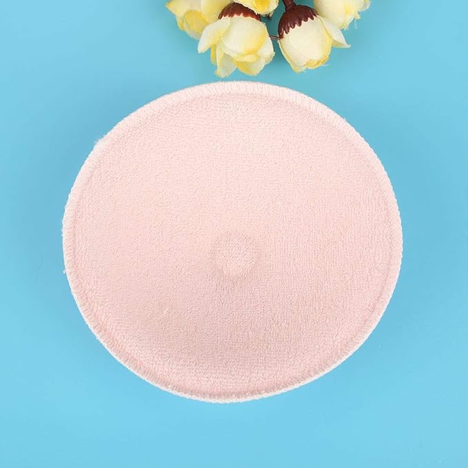 Zerodis 6 Pcs 3D Soft Cotton Washable Nursing Pads Reusable Leak-Proof Breast Pads Breastfeeding Pads Breathable Hypoallergenic Super Absorbent