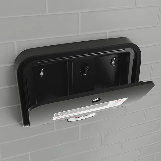 Foundations 300-LD-02 Changing Table Liners Dispenser - Disposable Liners for Elements Changing Station - Easy to Use, Holds up to 50 Paper Liners - with Dispenser Locks - Black