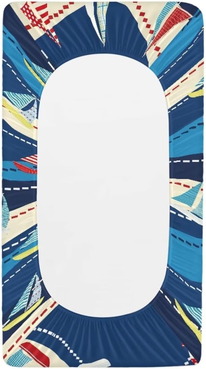 Ships Changing Pad Covers, Breathable Baby Change Table Cover Non Slip Change Sheet for Newborn Babies Boys Girls