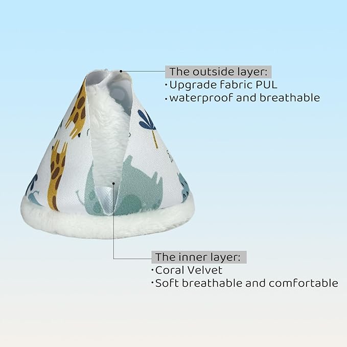 BISENKID New Coral Velvet Pee Teepee Baby Boy Teepee Cover for Boys 10 Packs