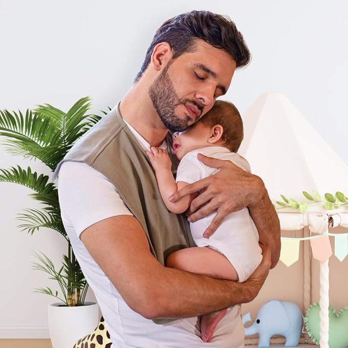 MONII Wearable Burp Cloth – Shoulder Cover for Feeding & Burping | 100% Cotton | Nursing Cover | Hands-Free Baby Essential