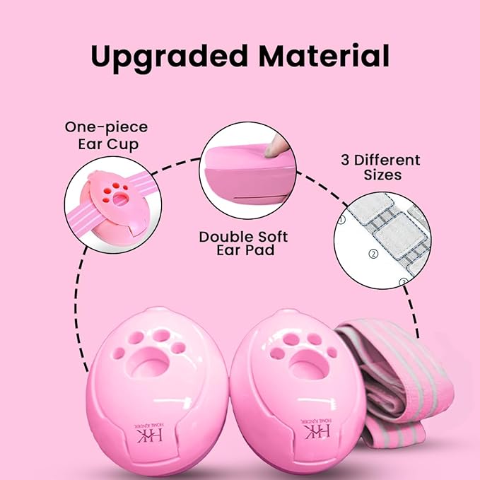Baby Hearing Protection | Noise Canceling Headphones for Babies up to 18 months with Elastic Headband | Baby Travel Essentials | Infant Ear protection