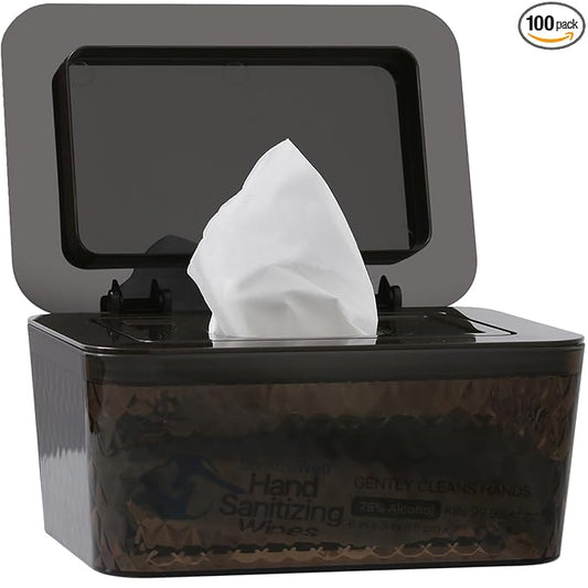 Baby Wipes Dispenser Wipe Holder - Larger Capacity Wet Wipe Dispenser Box Wipes Container for Bathroom Keep Wipes Moist and Fresh