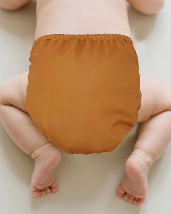 babygoal Baby Cloth Cover for Prefolds,Flats or Fitted Diapers– Adjustable, Reusable, Waterproof Swim Diaper Cover