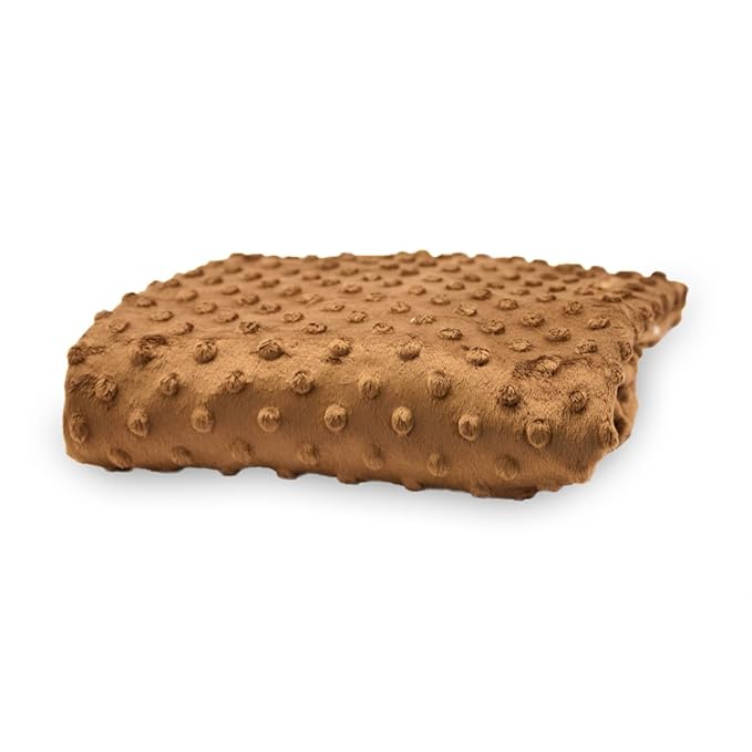 Rumble Tuff Minky Dot Changing Pad Cover, Standard Size, Super Soft Baby Nursery Essentials - Chocolate