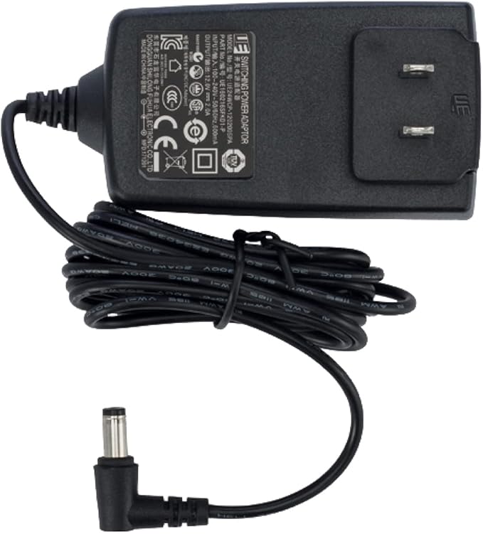 Motif Medical 12 Volt Breastfeeding Essentials Power Adapter - Adapter for Luna Hospital Grade Pump - Charging Pump Adapter w/Barrel Connector - Spare Feeding Pump Charger for Travel