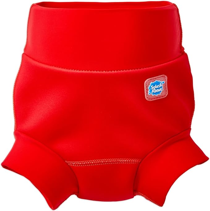 Splash About Happy Nappy Reusable Swim Diaper, Red, 2-3 Years