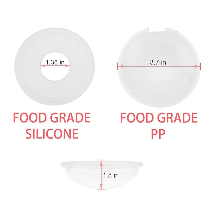 YIYEE Breast Shells Milk Saver for Breastfeeding, 4 Pack BPA Free Breast Shield Nursing Cups Protect Sore Nipples Breast Milk Collection Shells