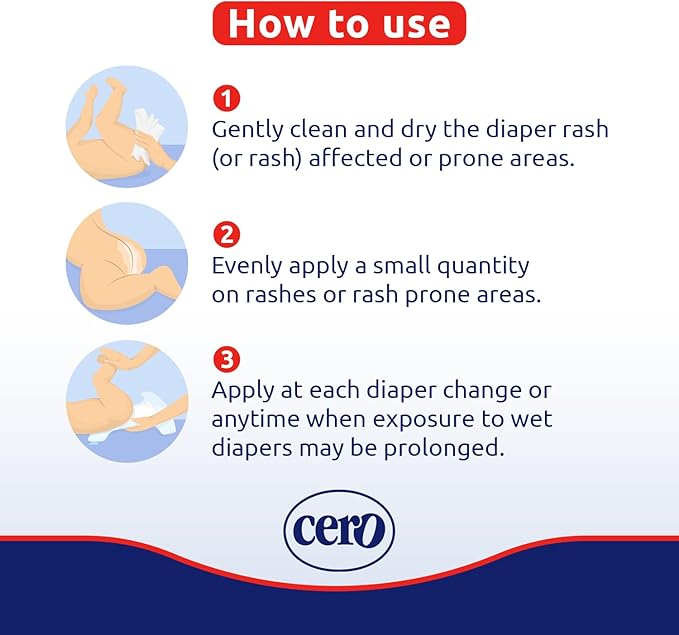Diaper Rash Cream with Zinc Oxide for Babies – Crema Cero 8.5 oz | Fast Relief Ointment, Protective Barrier | Paraben-Free, Gentle for Newborns & Sensitive Skin