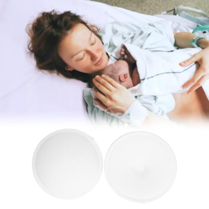 Nursing Pads, 12 Pcs Washable Pure Cotton for Breastfeeding