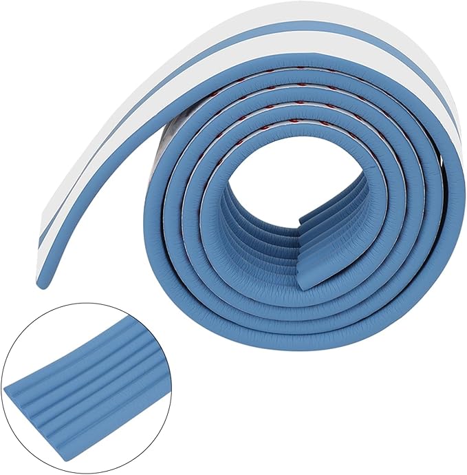 Yctze Multifunctional 6.5ft Baby Proofing Corner Guards, Child Safety Bumper, Foam Strip Crib Bumper, Thick Wall Table Bed Protectors for Kids with Fireplace Padding and