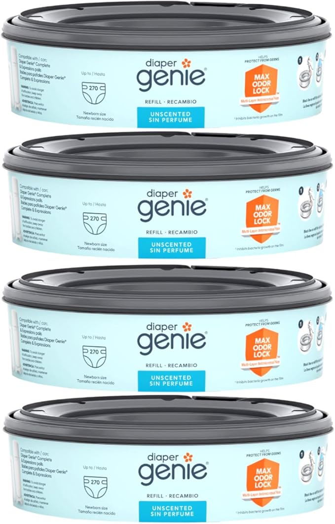 Playtex Diaper Genie Disposal System Refills, 240 Count (Pack of 4)