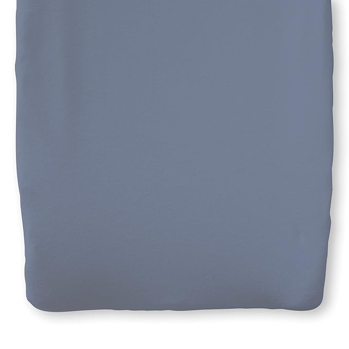 Natemia Organic Cotton Changing Pad Cover (16x32) – Silky Soft Fitted Baby Changing Pad Cover, for Changing Tables, Contoured Pads, Cradle & Bassinet, Neutral Nursery Essential for Boys & Girls