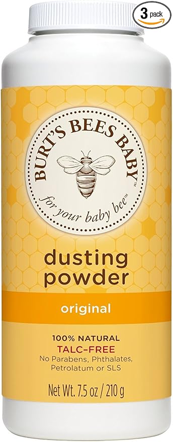 Burt's Bees Baby Dusting Powder, Talc Free, 7.5 Ounce(Pack of 3)