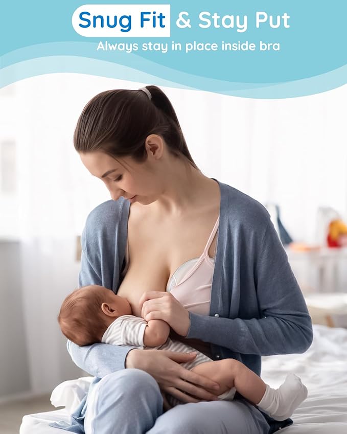 Lilian&Gema Milk Collector Catcher for Breastmilk - 2 Pcs Silicone Breast Pad Nursing Cup Milk Saver for Nursing Moms, Protect Sore Nipples, Extra-Soft and Reusable for Breastfeeding White