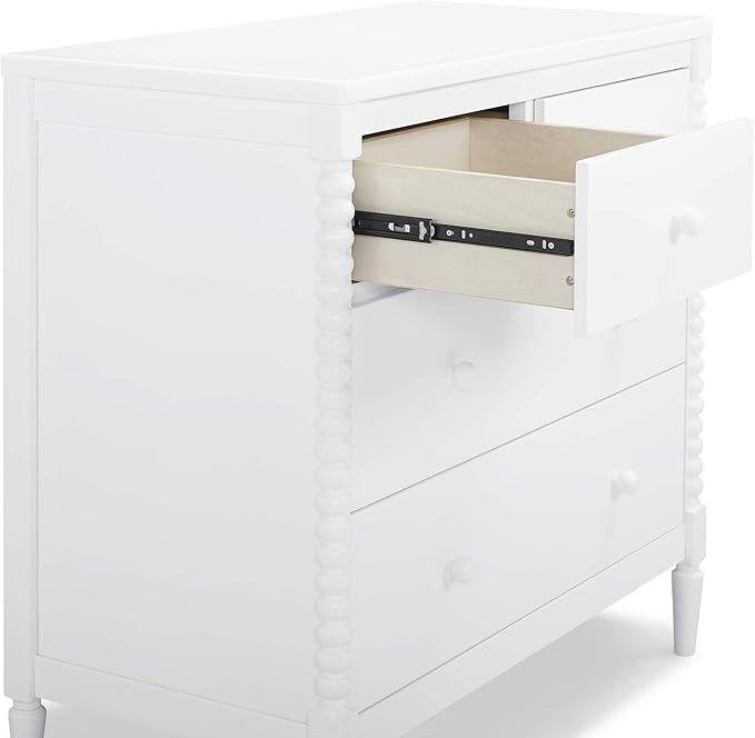Delta Children Saint 4 Drawer Dresser with Changing Top, Bianca White