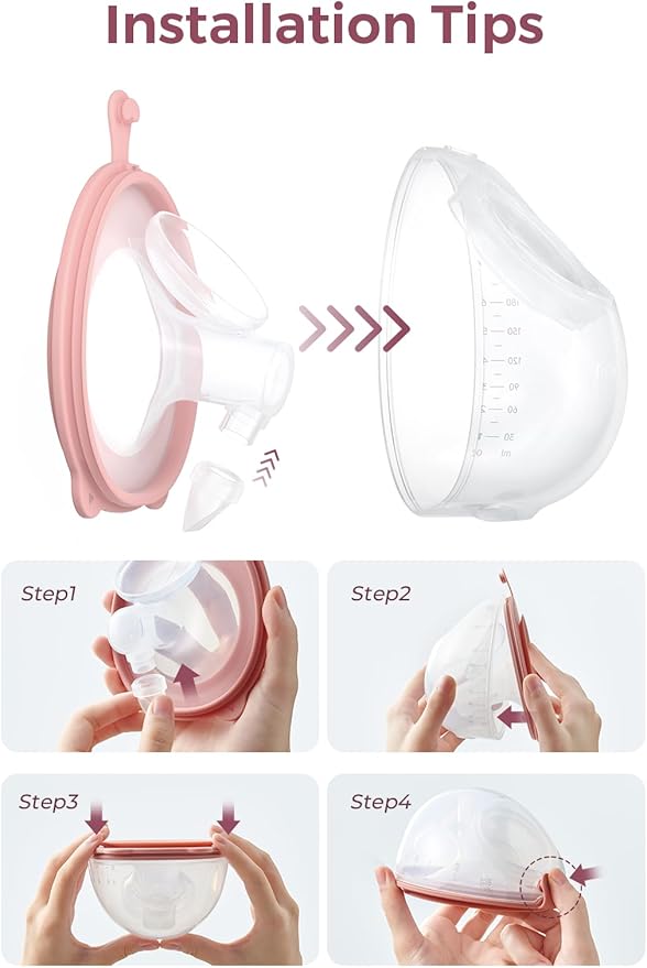 Momcozy Full Set Collector Cup Only for Momcozy V1 Pro/V2 Pro. Original V1 Pro/V2 Pro Breast Pump Replacement Accessories, 1PC (Max 7.8oz, with Double-Sealed Flange 24mm)