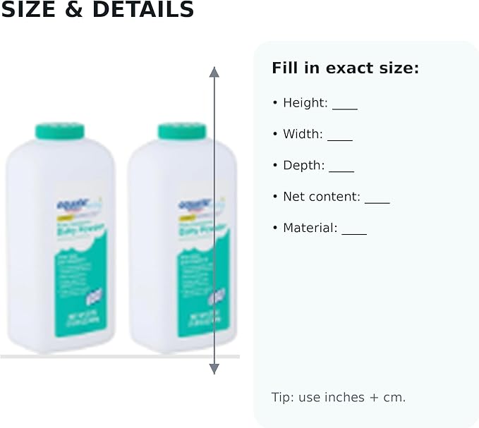 Pure Corn Starch Baby Powder Equate. Hypoallergenic Vitamine E & Aloe Vera-Talc-Free(Pack 2, 22 Oz.)
