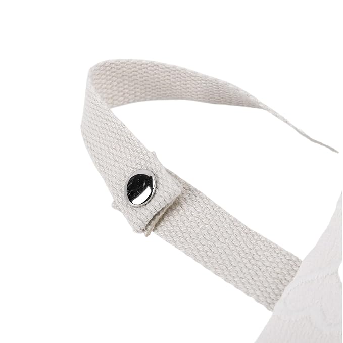 Quilted Baby Wipe Holder, Canvas Floral Quilted Pouch with Hanging Strap, Portable Diaper Wipe Holder for Travel Stroller-Heart White