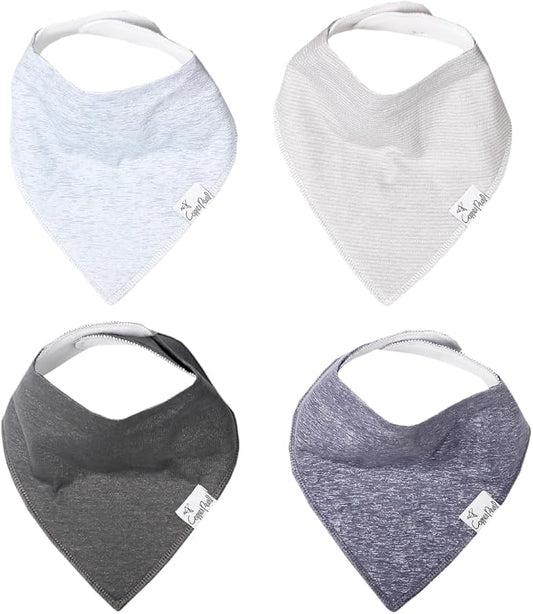 Copper Pearl Baby Bandana Bibs, 4 Pack