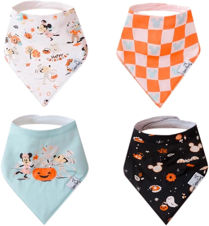 Copper Pearl - Disney Character Prints 4 Pack Baby Bibs Boy & Girl