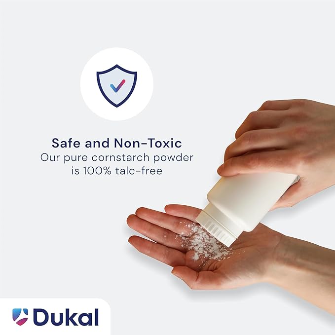 Dukal DawnMist Premium Baby Powder – 14 oz | Talc-Free, Hypoallergenic, with Aloe & Vitamin E | Soothes and Protects Delicate Skin