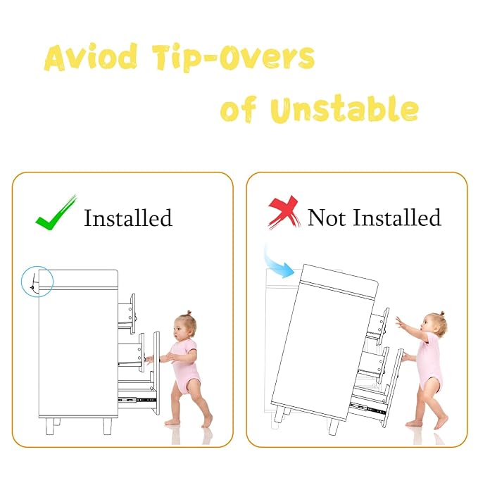 Baby Dresser with Changing Table Top, 4 Drawers Nursery Dresser with Removable Guard, Infant Diaper Changing Station Baby Cloth Organizer for Nursery and Kids Bedroom, Wood Color - 44.9" W