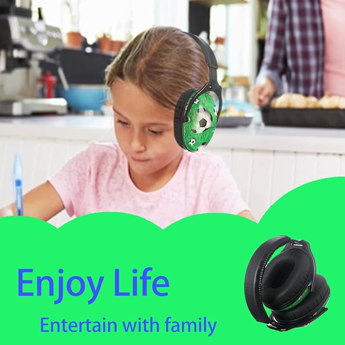 Kids Hearing Protection,25dB NRR Noise Reduction,Sound Proof for Kids,Toddler,Safety Earmuffs for Concert,Airplane,Autism,Monster Jam,Travel,School- Football