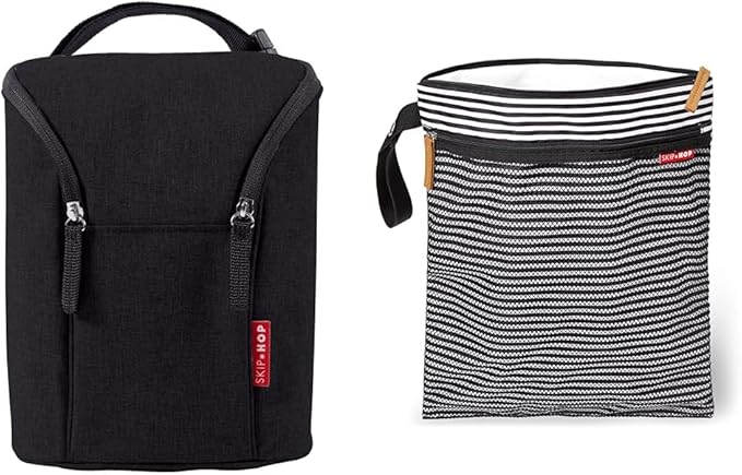Skip Hop Baby Bottle Bag, Grab & Go, Chevron