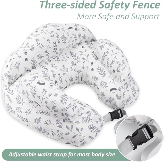 Chilling Home Nursing Pillow Adjustable, Pillow for Breast Feeding Bottle Feeding, Large Size More Support for Mom, Breastfeeding Essentials, Removable Cover