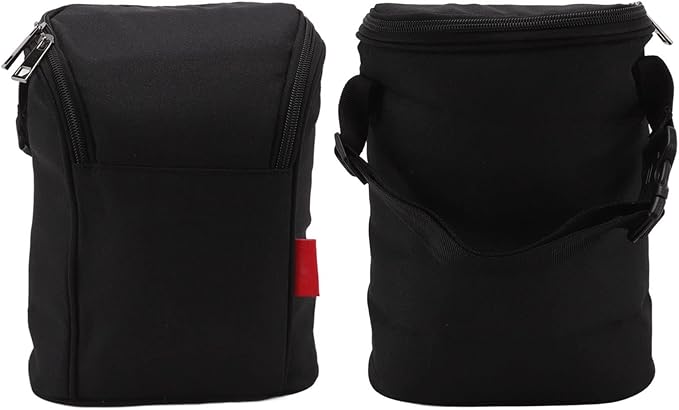 Asixxsix Insulated Baby Bottle Bag, Baby Bottle Holder Extra Storage, and, Easy to Carry, Travel Accessory, Keeps Bottles Warm or Cooler (Black)