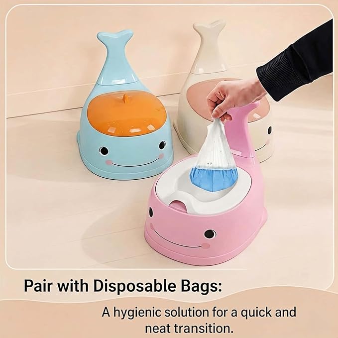 potty training toilet Potty Seat Baby Training Chair Boys Girls Toddler Whale Comfortable children 1-6 years old Baby toilet Animal seat with lid back potty trainer (Pink)