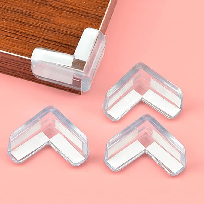 TANLOMY Furniture Corner Guards, 10 Pieces of Baby Corner Protectors at Home Against Sharp Corners Safety Table Corner Guard Corner Protectors-L Shaped