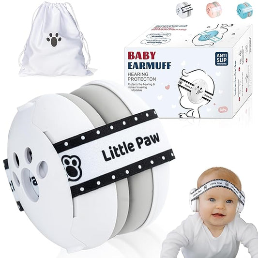 Baby Ear Muffs Noise Protection for Babies Toddlers up to 36 Months - CE Certified - Adjustable Infant Noise Cancelling Headphones Against Hearing Damage & Improves Sleep, Baby Airplane Essentials