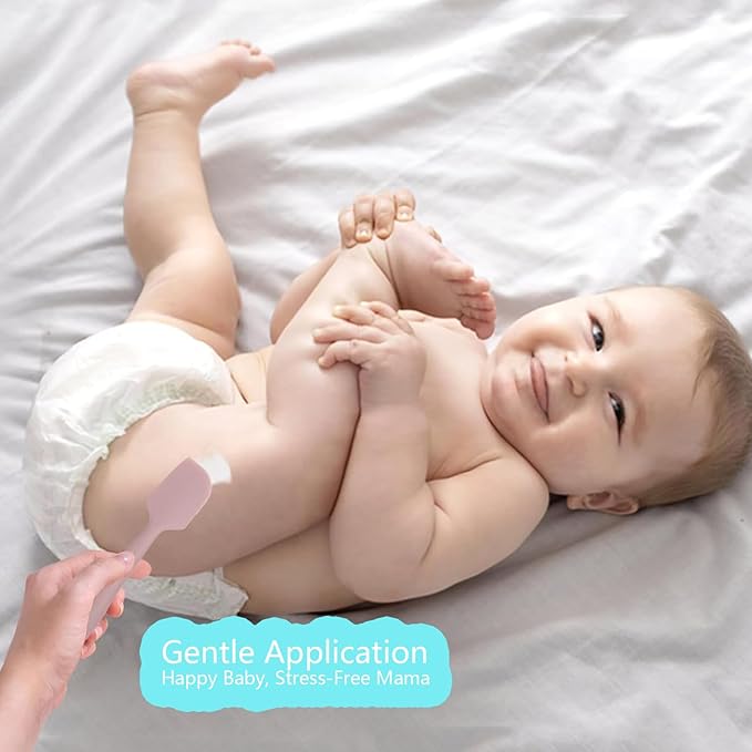 Baby Diaper Cream Spatula Applicator, 4 Pack Butt Spatula Diaper Rash Cream Applicator for Butt Paste Diaper Cream, Newborn Baby Essentials, 2 Large and 2 Mini Sizes