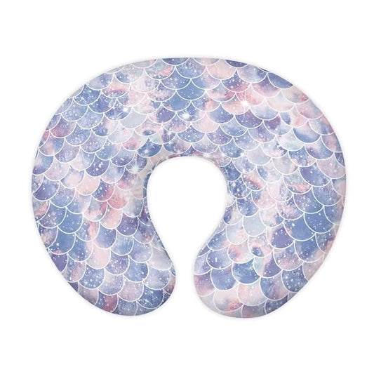 Nursing Pillow Cover for Baby Boys Girls, Mermaid Scales Breastfeeding Pillow Slipcover Cushion Cover, Soft Fabric Fits Snug On Infant, Fits for Nursing Pillow Newborn