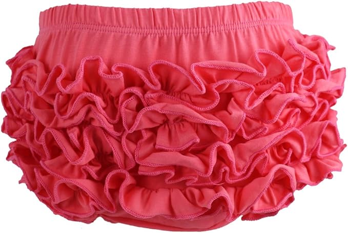 Wennikids Baby Girl's Cotton Shorts and Diaper Cover Bloomers Small Watermelon Red