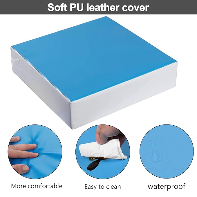 Toddler Booster Seat for Dining Table, Waterproof PU Washable Thick Toddler Booster Seat
