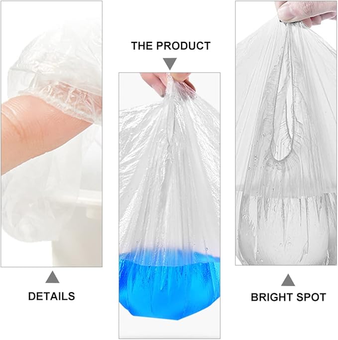 200pcs Cleaning Bags for Portable Potty Seats Travel-friendly Liners for Toddlers and Boy Girl Toilet Liners for Camping and Outdoors