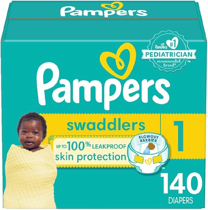 Pampers Swaddlers Newborn Diapers Size 1 140 Count
